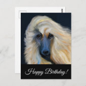 Afghan Hound Postkarte (Vorne/Hinten)