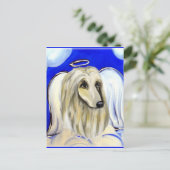 AFGHAN HOUND POSTKARTE (Stehend Vorderseite)