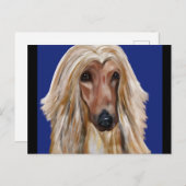 AFGHAN HOUND POSTKARTE (Vorne/Hinten)