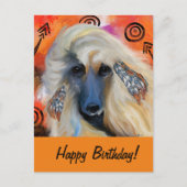 Afghan Hound Postkarte (Vorderseite)