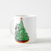 Afghan Hound Reach Goals Blue Kaffeetasse (Vorderseite Links)