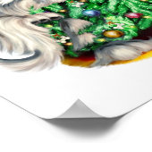 Afghan Hound Reach Goals Domino Blue Cream Poster (Ecke)