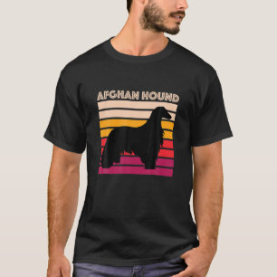 Afghan Hound Retro Hund Mama Vater Geschenk Vintag T-Shirt