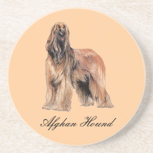 Afghan Hound Sandstein-Getränkeuntersetzer Sandstein Untersetzer