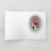 Afghan Hound Santa Paws Cards Feiertagskarte (Innenseite)