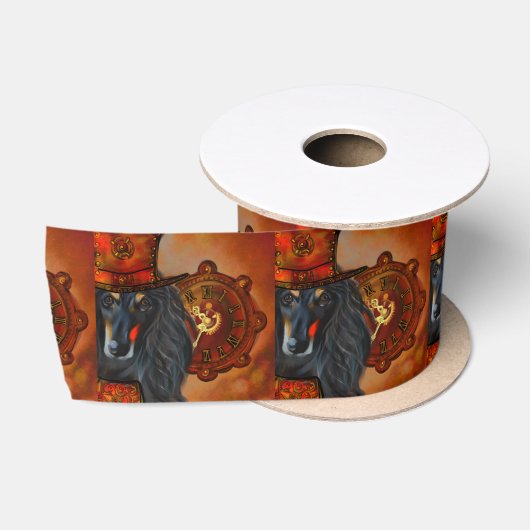 Afghan Hound Satinband (Spule)