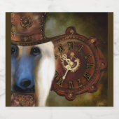 Afghan Hound Schaumweinetikett (Einzelnes Label)