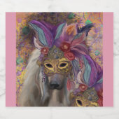 AFGHAN HOUND SCHAUMWEINETIKETT (Einzelnes Label)