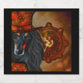 Afghan Hound Schaumweinetikett (Einzelnes Label)