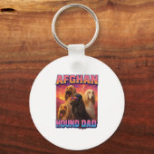 Afghan Hound Schlüsselanhänger (Vorderseite)