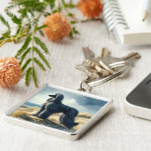 Afghan Hound Schlüsselanhänger (Seite)