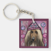 Afghan Hound Schlüsselanhänger (Vorderseite)