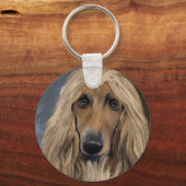 Afghan Hound Schlüsselanhänger (Vorderseite)