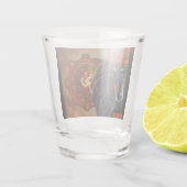 Afghan Hound Schnapsglas (Rückseite)