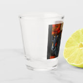 Afghan Hound Schnapsglas (Links)