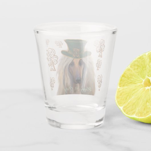 AFGHAN HOUND SCHNAPSGLAS (Rückseite)