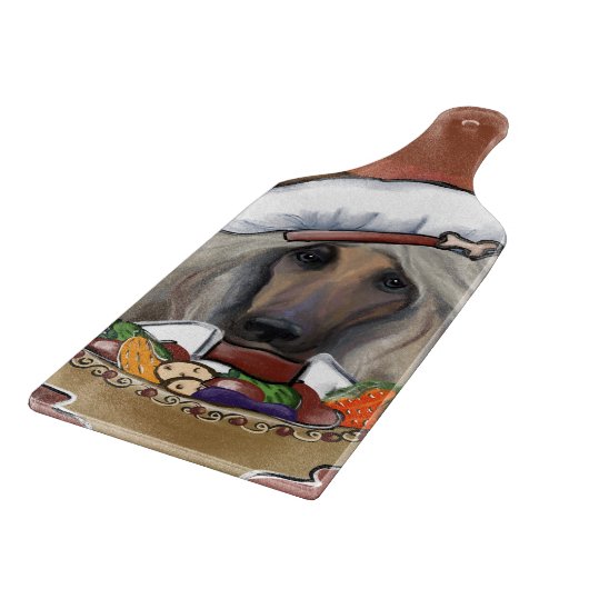 Afghan Hound Schneidebrett (Ecke)