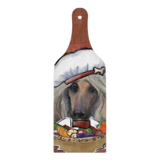 Afghan Hound Schneidebrett (Vorderseite)