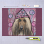 Afghan Hound Seidenpapier (Handwerk)