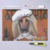 AFGHAN HOUND SEIDENPAPIER (Handwerk)