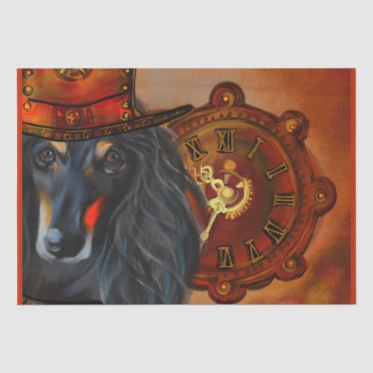 Afghan Hound Seidenpapier (Vorderseite)