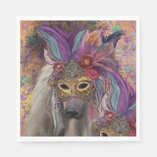 AFGHAN HOUND SERVIETTE (Vorderseite)