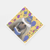 AFGHAN HOUND SERVIETTE (Ecke)