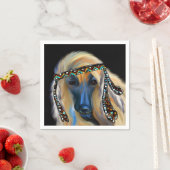 Afghan Hound Serviette (Beispiel)
