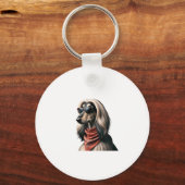 Afghan Hound Shirt Dog Mama Vater Balkh Baluchi T- Schlüsselanhänger (Vorderseite)