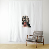 Afghan Hound Shirt Dog Mama Vater Balkh Baluchi T- Wandteppich (Beispiel)