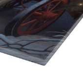 Afghan Hound Snowy Sleigh Ride Weihnachtsdekor Schneidebrett (Ecke)