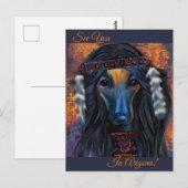 Afghan Hound Southwest Postkarte (Vorne/Hinten)
