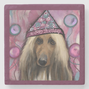 Afghan Hound Steinuntersetzer