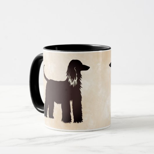Afghan Hound Tasse (Vorderseite Links)