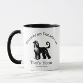 Afghan Hound Tasse (Links)