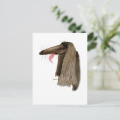 Afghan Hound, tony fernandes Postkarte (Stehend Vorderseite)