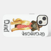 Afghan Hound Vater iPhone Hülle (Rückseite (Horizontal))