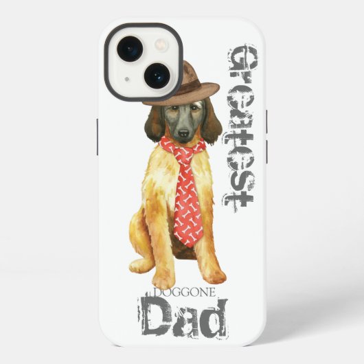 Afghan Hound Vater iPhone Hülle (Rückseite)