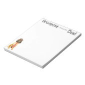 Afghan Hound Vater Notizblock (Rotiert)