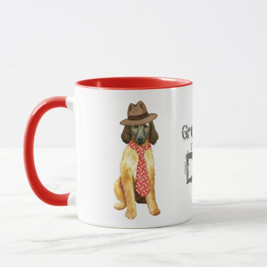Afghan Hound Vater Tasse (Links)