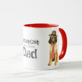 Afghan Hound Vater Tasse (VorderseiteRechts)