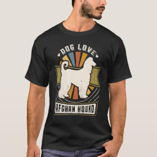 Afghan Hound Vintag Classic Retro Dog T-Shirt