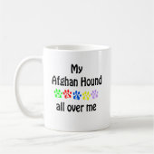 Afghan Hound Walks Design Kaffeetasse (Links)