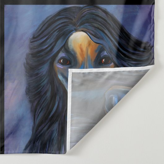 Afghan Hound Wandteppich (Detail)