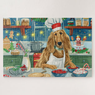 Afghan Hound Weihnachtsbäckerei: Festliches Weihna Puzzle