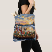Afghan Hound Weihnachtsboot Urlaub Tasche (Von Nahem)
