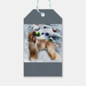 Afghan Hound Weihnachtsgeschenke Tags Geschenkanhänger (Rückseite)