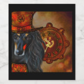 Afghan Hound Weinetikett (Einzelnes Label)