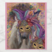 AFGHAN HOUND WEINETIKETT (Einzelnes Label)