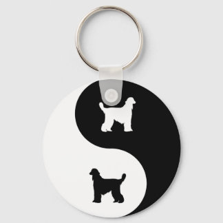 Afghan Hound Yin Yang Schlüsselanhänger